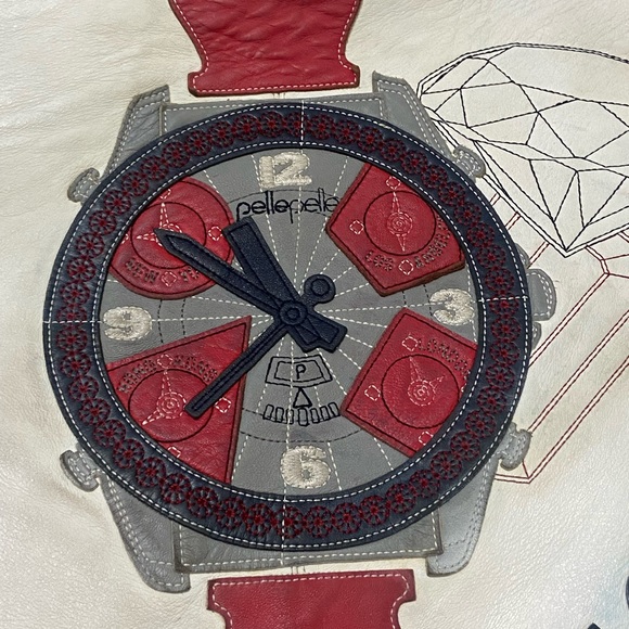 Vinatge And Rare 90’s Leather Pelle Pelle/Marc Buchanan “Time Is Money” Jacket. - Picture 7 of 16